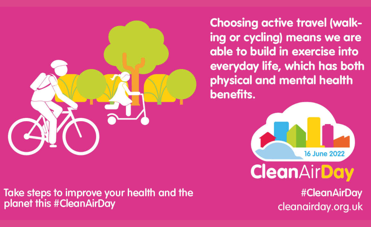 Clean Air Day - Active Travel Benefits