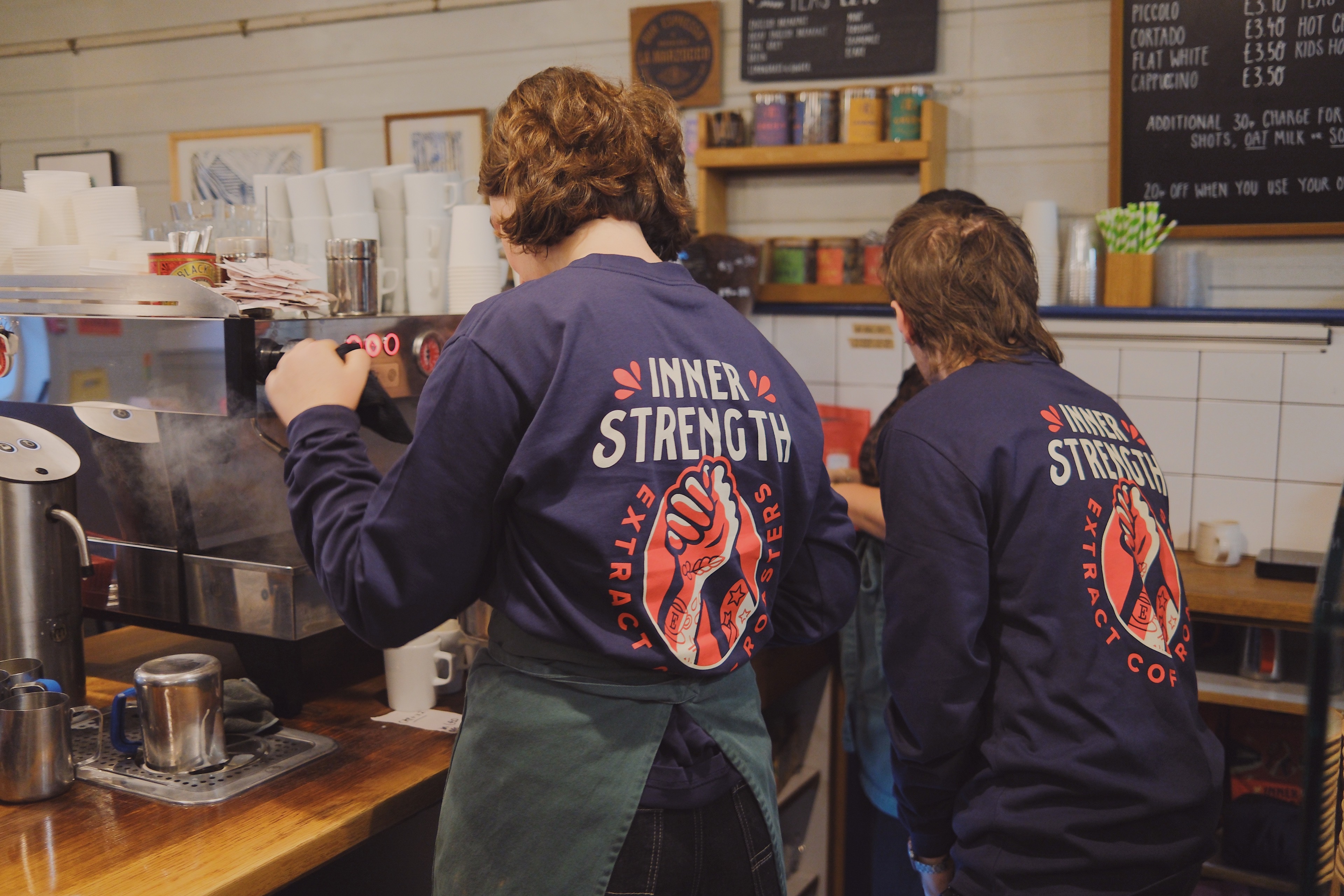 Extract Coffee Roasters Baristas at Harts Bakery Extract Coffee Roasters Baristas at Harts Bakery